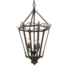 Golden Canada 0880-3P ABI - Wry Lighting Matilda 3-light Pendant in Antique Black Iron